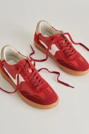 Dolce Vita Notice Sneaker - Crimson Suede