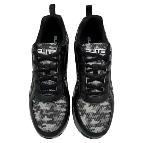 ELITE Men's Pinnacle Grey/Camo Athletic Lace Up Bowling Shoes