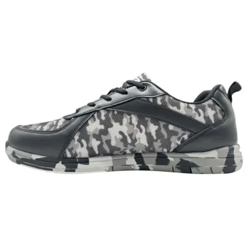 ELITE Men's Pinnacle Grey/Camo Athletic Lace Up Bowling Shoes