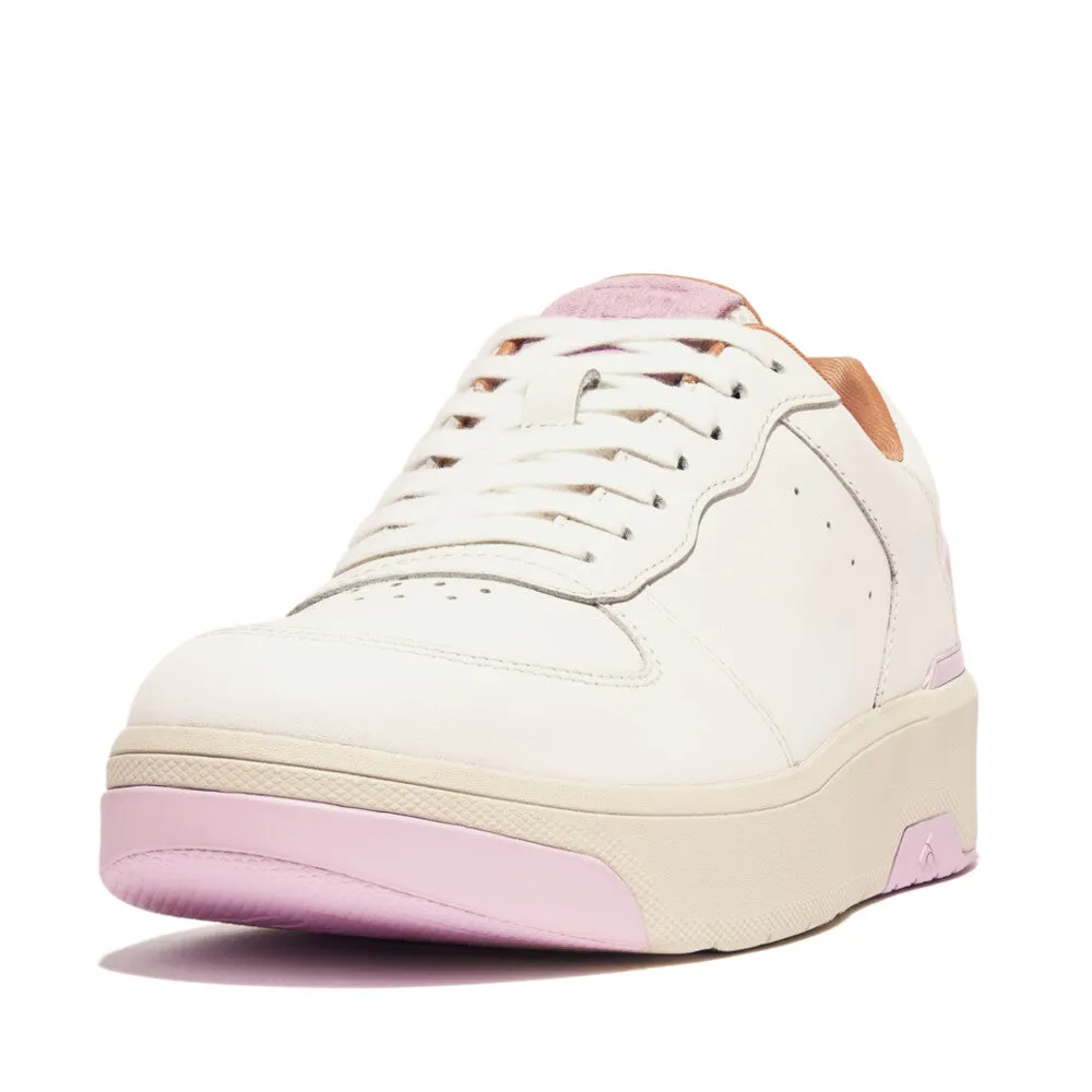 FitFlop Rally Evo Leather Sneaker White/Wild Lilac