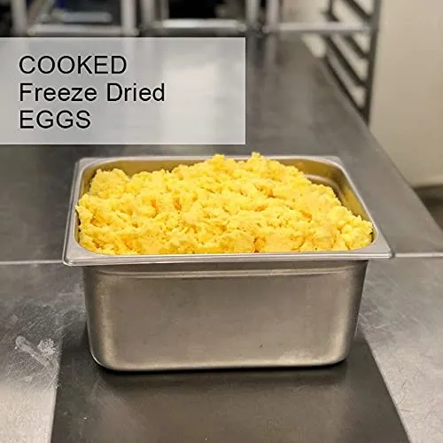 Freeze Dry Wholesalers Freeze-Dried Scrambled Eggs Backpacking and Breakfast Camping Food - Emergency Food - Family Size - Fully Cooked