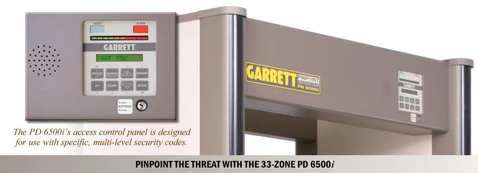 Garrett PD 6500i Walk-Through Metal Detector