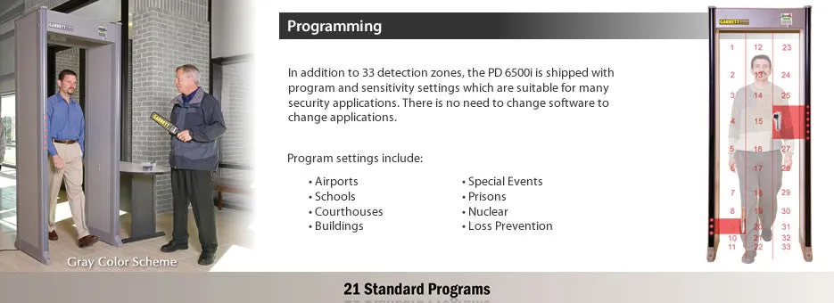 Garrett PD 6500i Walk-Through Metal Detector