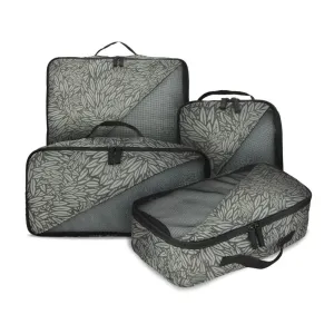 Generation Earth Recycled Packing Cubes 4 Pack Green