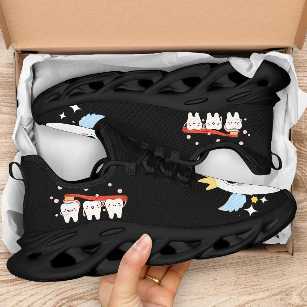 Gift For Unisex Dentist Funny Tooth Fairy Black Sneakers