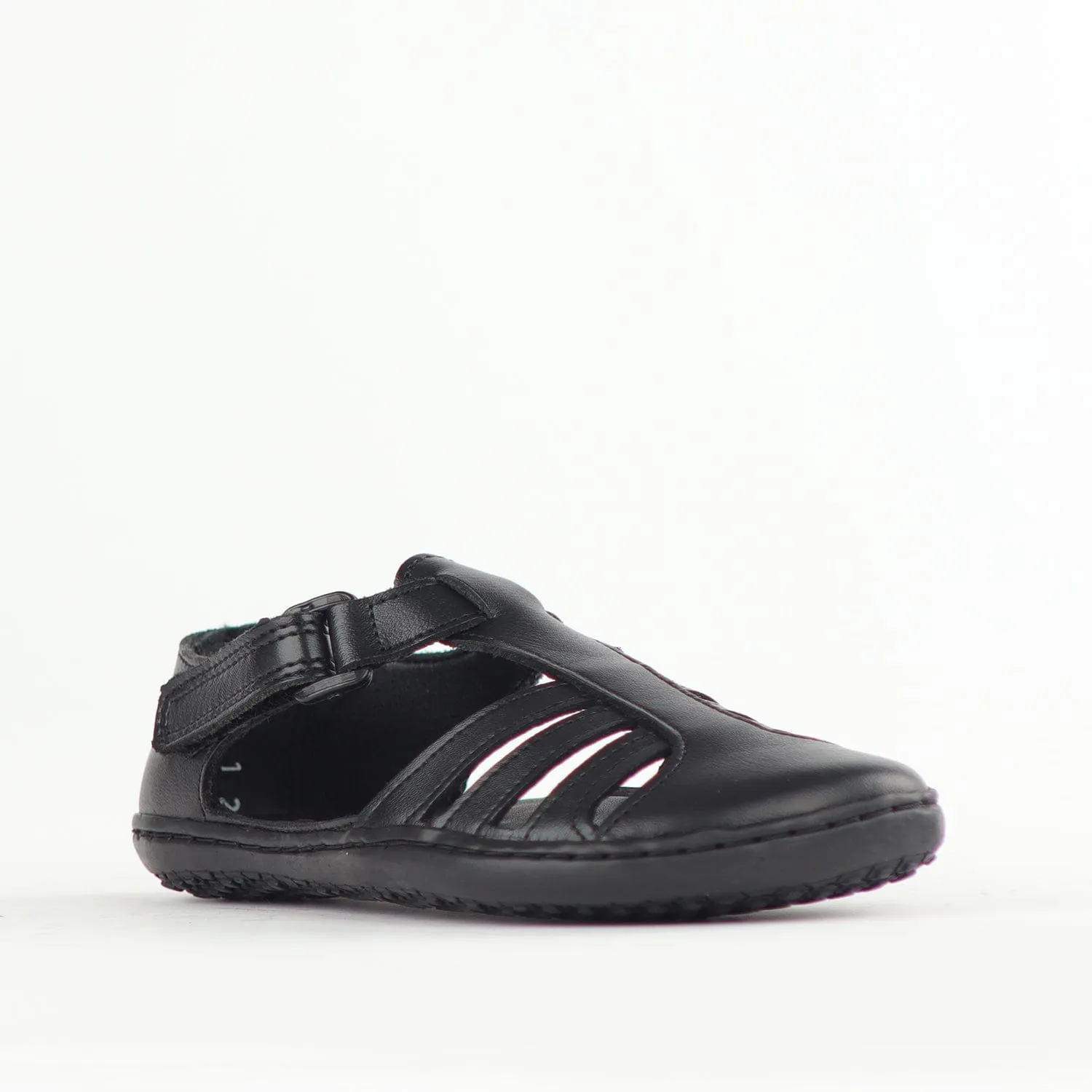 Girls School Sandal in Black Sizes 36 - 43 - 7811