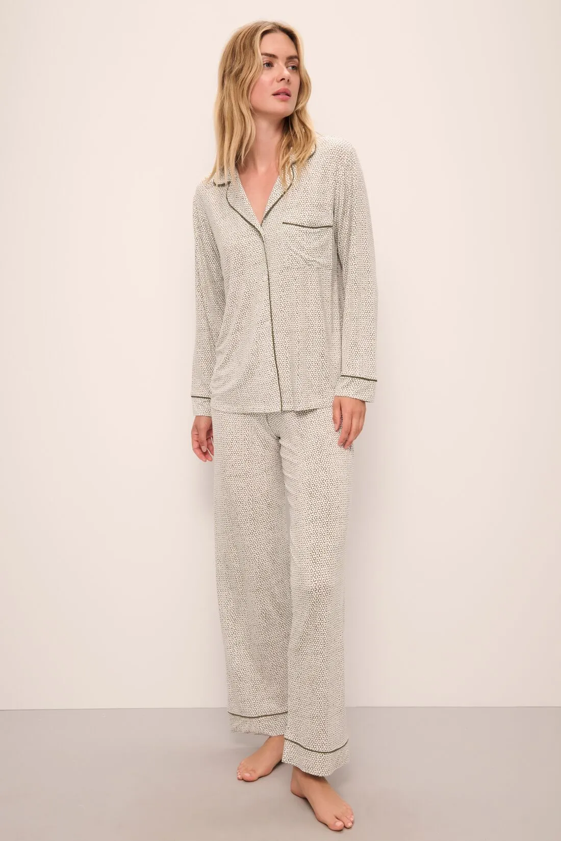 Gisele Printed TENCEL™ Modal Long PJ Set