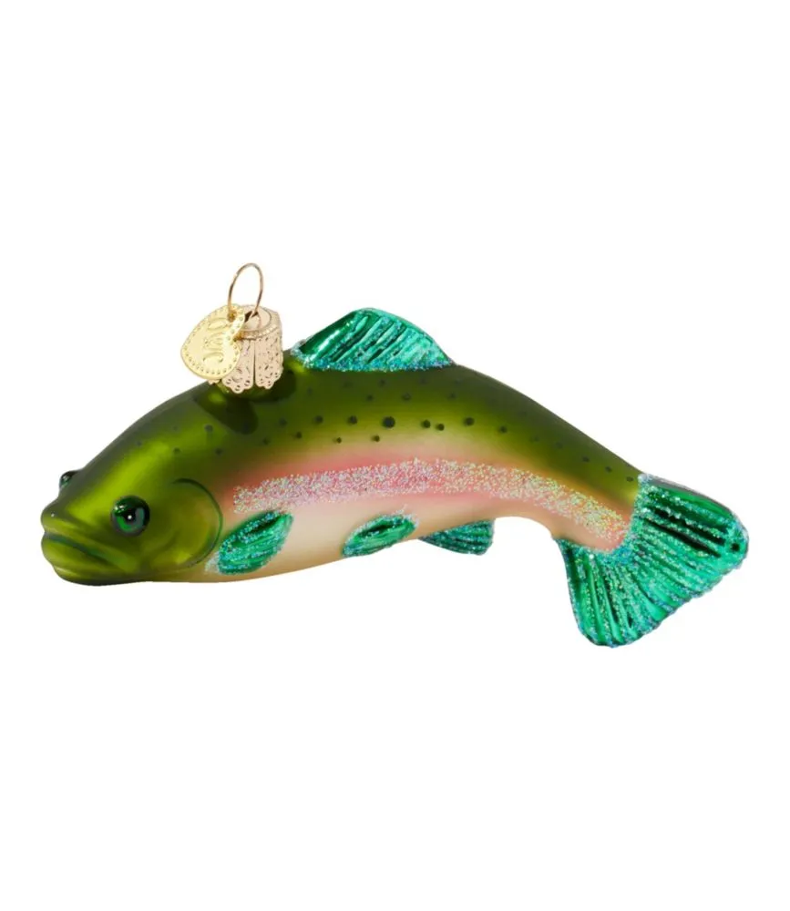 Glass Rainbow Trout Ornament