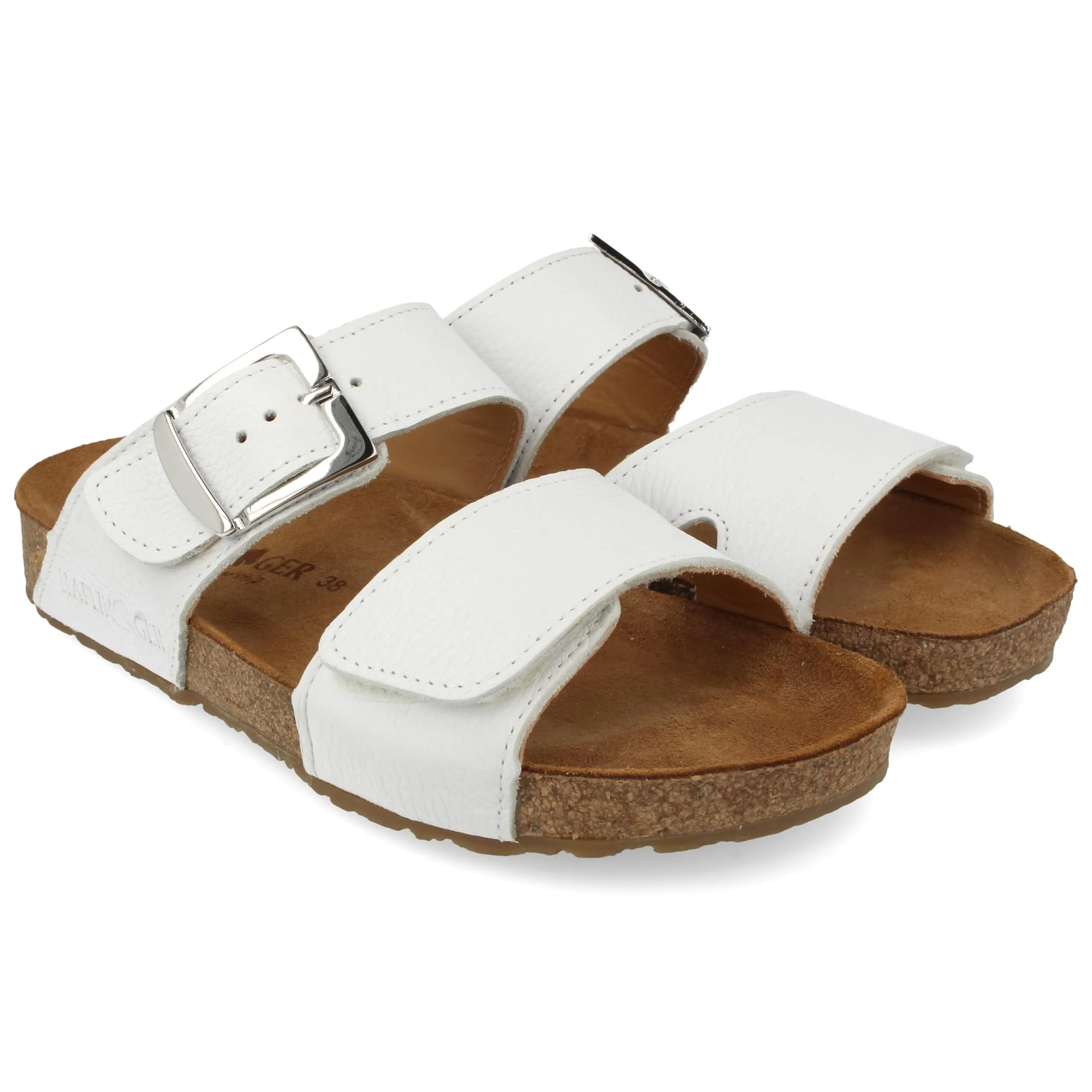 HAFLINGER Women's Aria Sandal, White, 8 Women