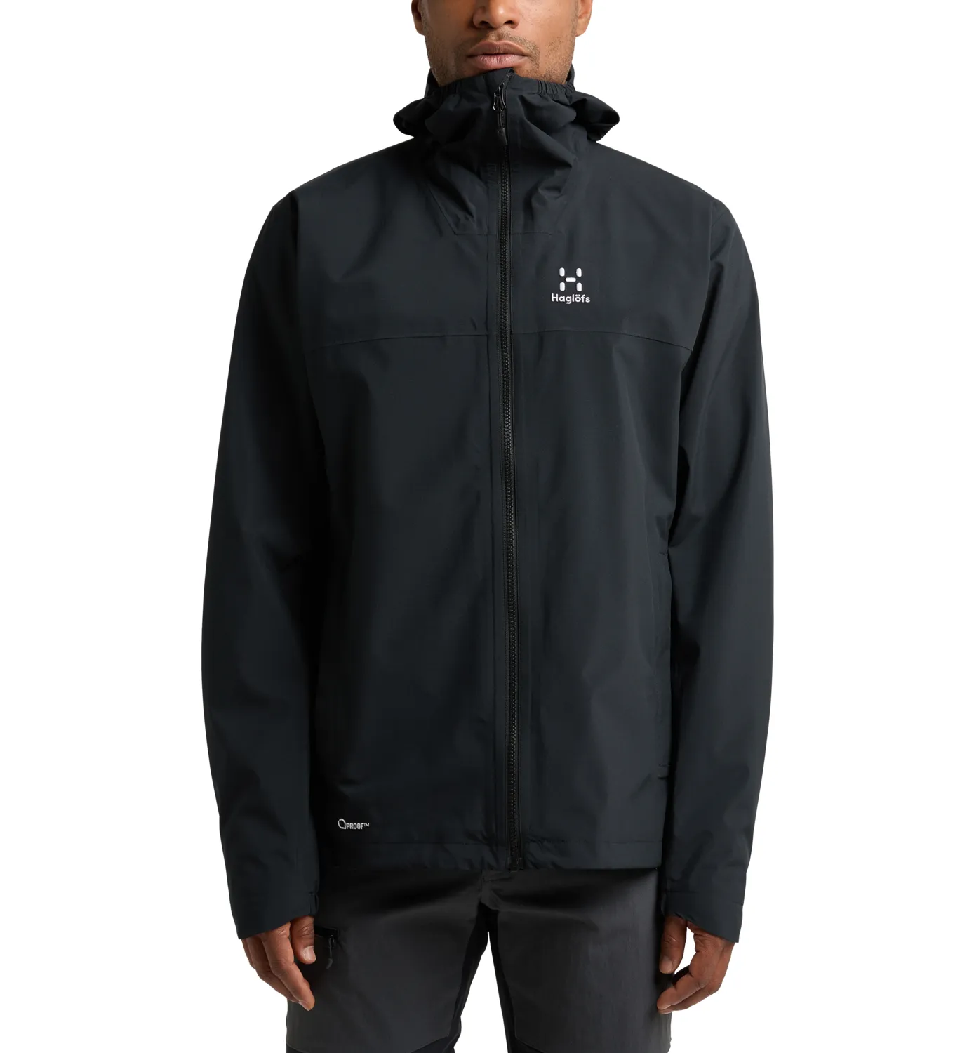 Haglöfs Men&#x27;s Korp Proof Jacket True Black | Buy Haglöfs Men&#x27;s Korp Proof Jacket True Black here | Outnorth