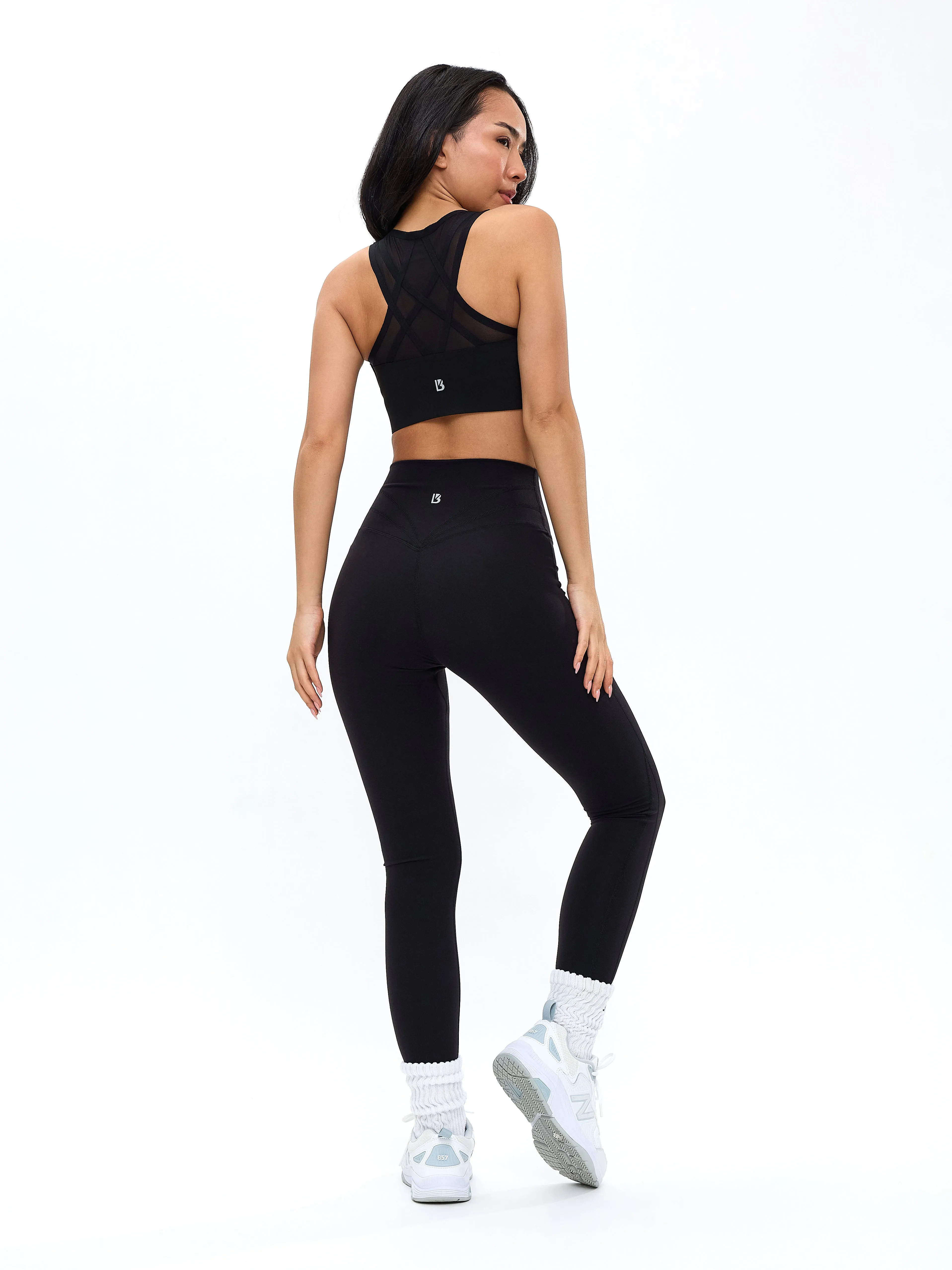 High Impact Zip Sports Bra - Onyx Black