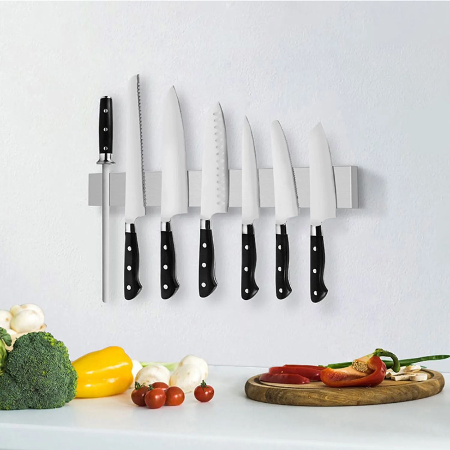 High-Quality Magnetic Knife Strip 50cm, Stainless Steel