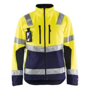 High&#x20;Vis&#x20;Softshell&#x20;Jacket&#x20;4900&#x20;High&#x20;Vis&#x20;Geel&#x2F;Marine&#x20;-&#x20;Bl&#xE5;kl&#xE4;der