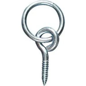 Hitching Ring, Zinc, 3/8 x 3-1/2-In.