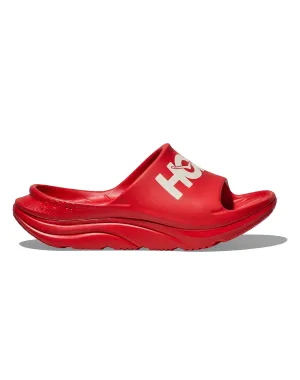 Hoka Ora Athletic Slide Unisexe Vermillion / White