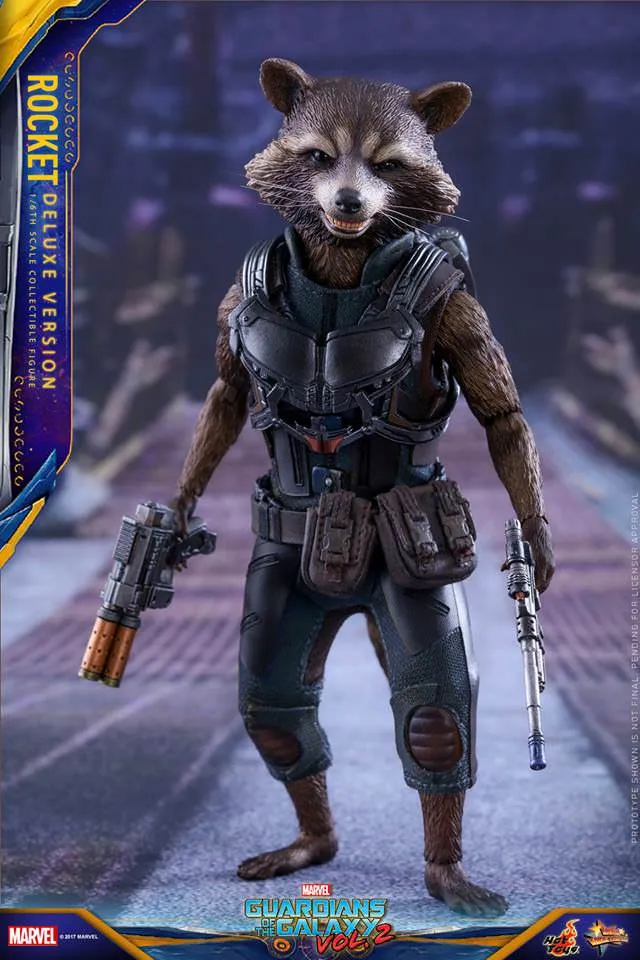 HOT TOYS MARVEL GUARDIANS OF THE GALAXY VOL. 2 - ROCKET (DELUXE VERSION) MMS411