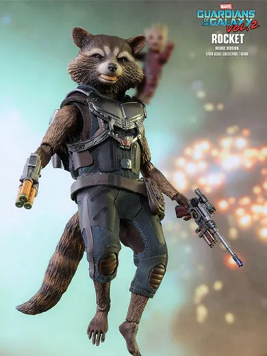 HOT TOYS MARVEL GUARDIANS OF THE GALAXY VOL. 2 - ROCKET (DELUXE VERSION) MMS411