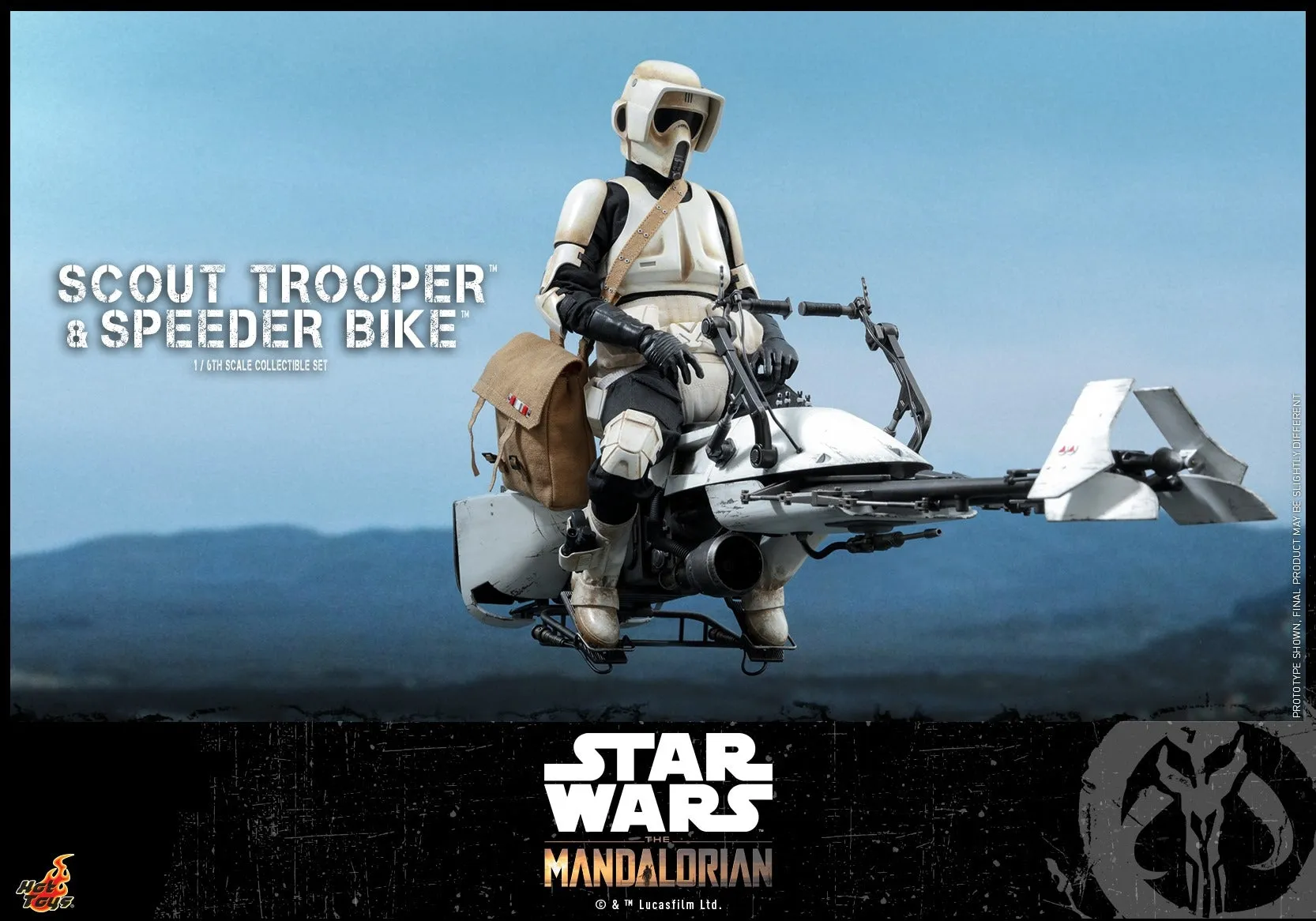 Hot Toys - TMS017 - The Mandalorian - 1/6th scale Scout Trooper and Speeder Bike Collectible Set