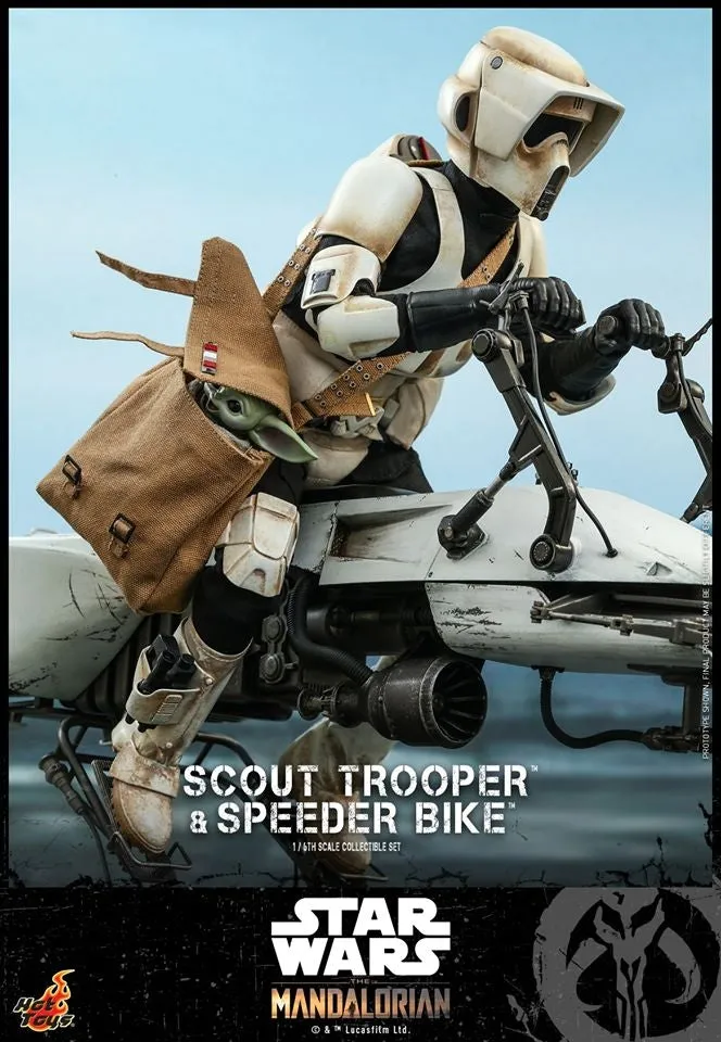 Hot Toys - TMS017 - The Mandalorian - 1/6th scale Scout Trooper and Speeder Bike Collectible Set