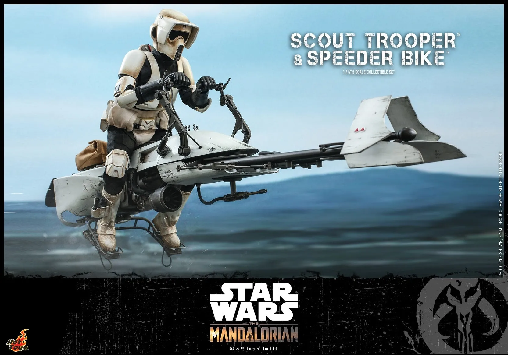 Hot Toys - TMS017 - The Mandalorian - 1/6th scale Scout Trooper and Speeder Bike Collectible Set