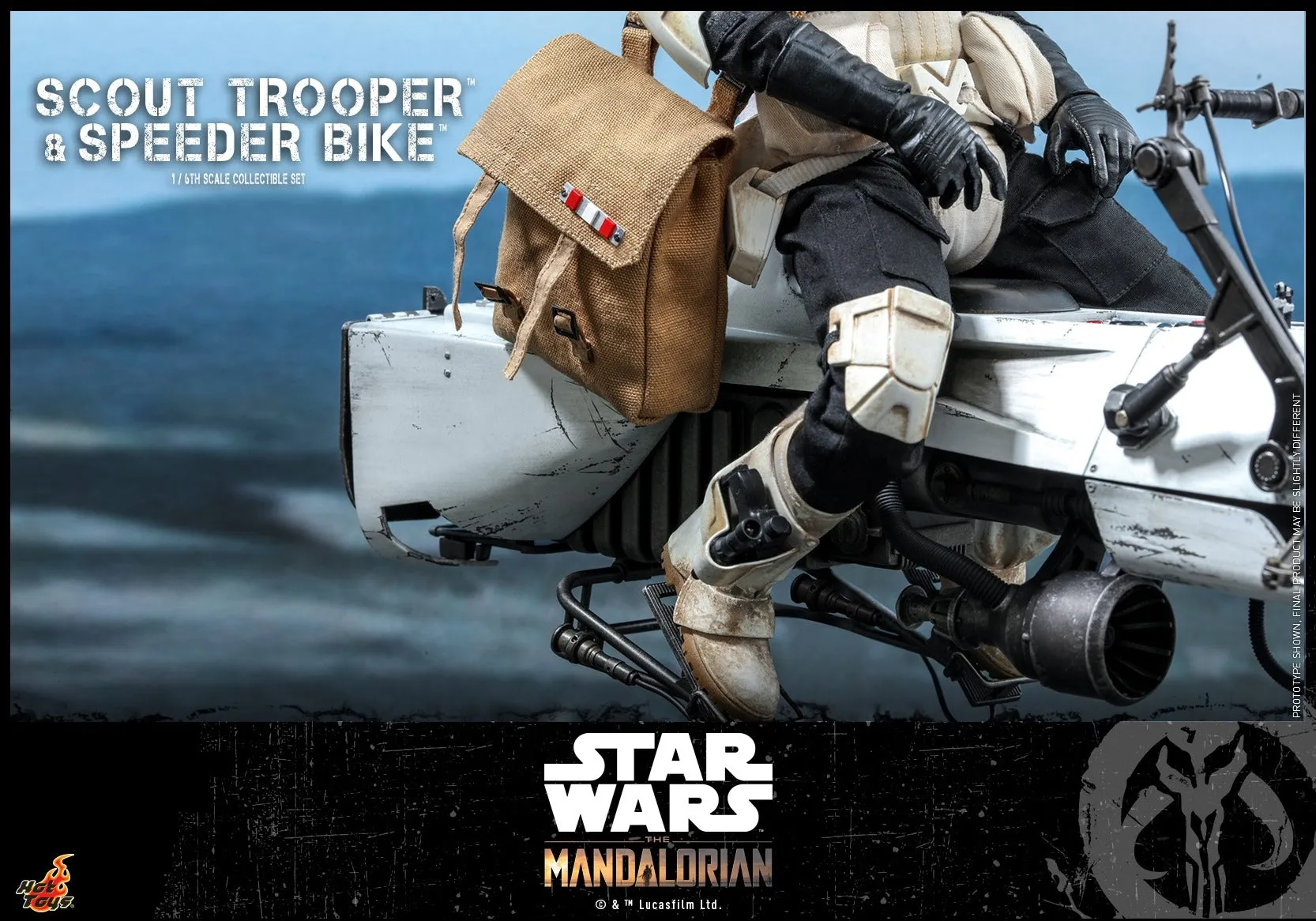 Hot Toys - TMS017 - The Mandalorian - 1/6th scale Scout Trooper and Speeder Bike Collectible Set