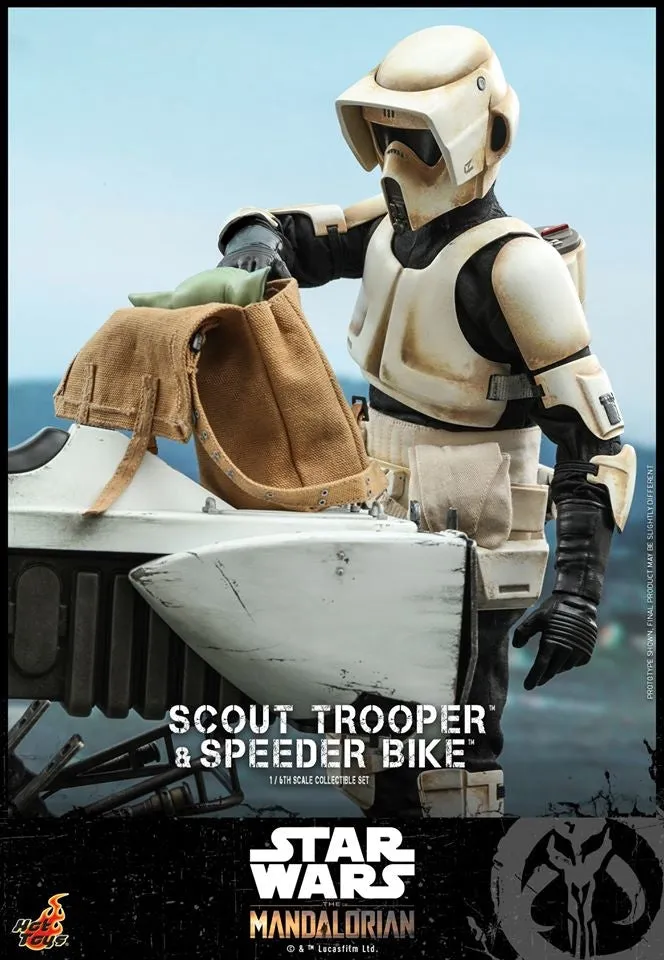 Hot Toys - TMS017 - The Mandalorian - 1/6th scale Scout Trooper and Speeder Bike Collectible Set