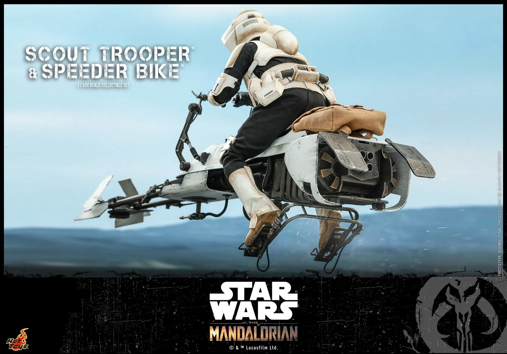 Hot Toys - TMS017 - The Mandalorian - 1/6th scale Scout Trooper and Speeder Bike Collectible Set