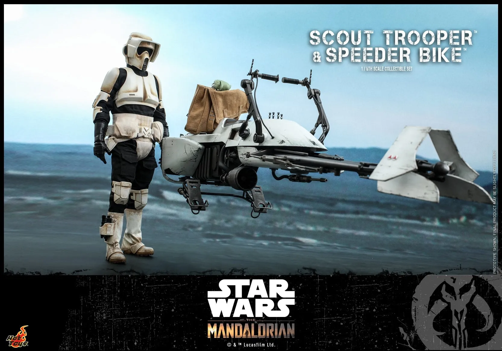 Hot Toys - TMS017 - The Mandalorian - 1/6th scale Scout Trooper and Speeder Bike Collectible Set