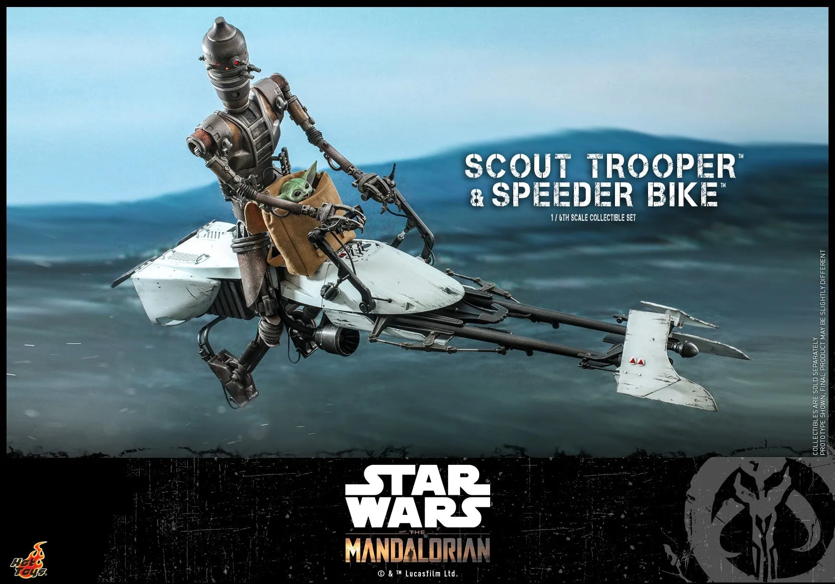 Hot Toys - TMS017 - The Mandalorian - 1/6th scale Scout Trooper and Speeder Bike Collectible Set