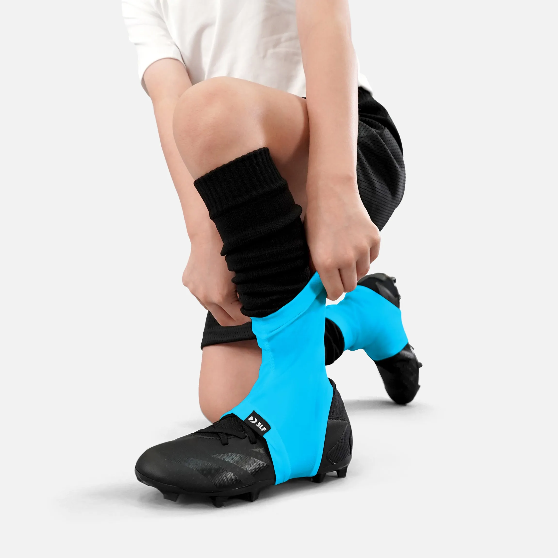 Hue Sky Blue Kids Spats / Cleat Covers