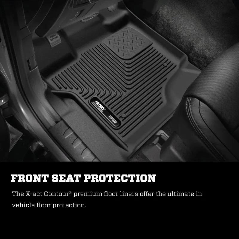 Husky Liners X-Act Contour Front Floor Liner - Black - Ford Fullsize Truck 2009-13 - Pair