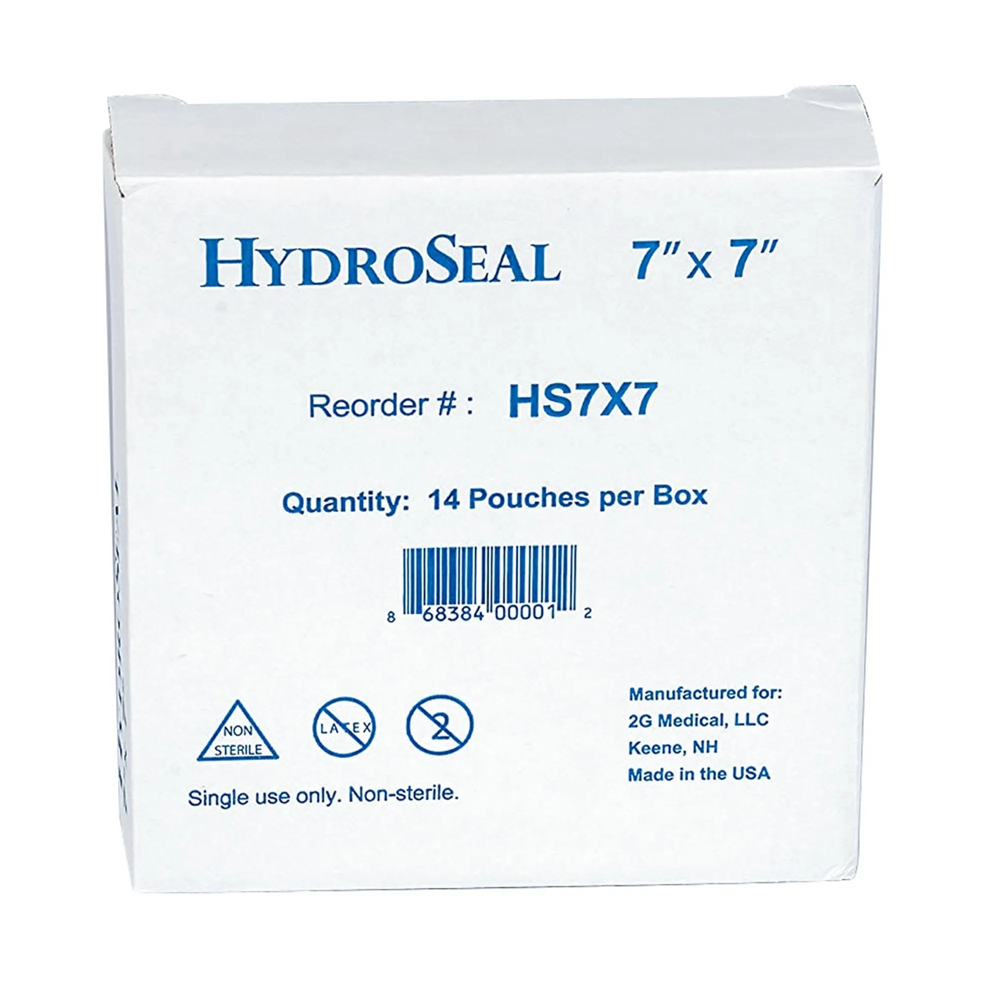 HydroSeal Wound Protector, Clear, 7 x 7 inch, Disposable