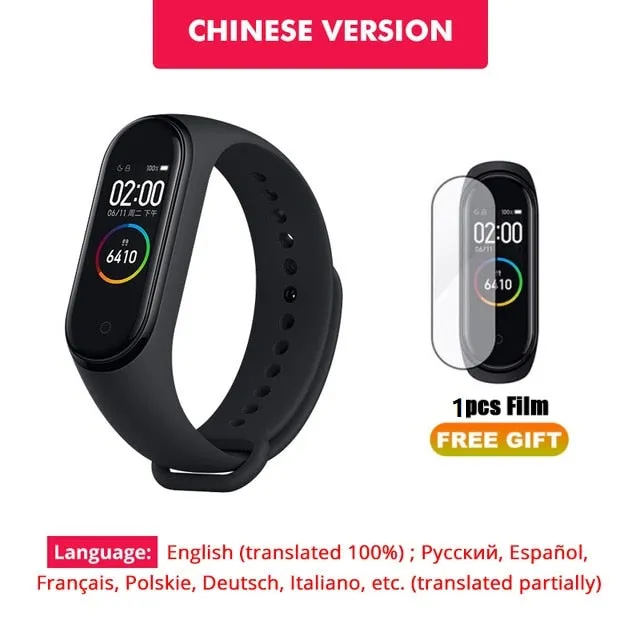 In Stock Original Xiaomi Mi Band 4 Smart Miband 3 Color Screen Bracelet Heart Rate Fitness Music Bluetooth 50M Waterproof Band 4