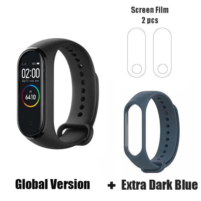 In Stock Original Xiaomi Mi Band 4 Smart Miband 3 Color Screen Bracelet Heart Rate Fitness Music Bluetooth 50M Waterproof Band 4