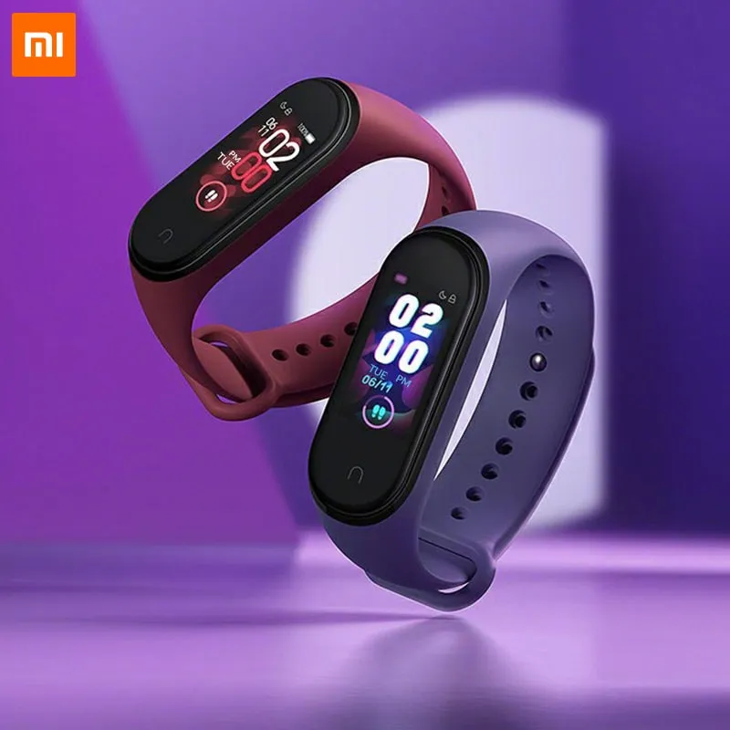 In Stock Original Xiaomi Mi Band 4 Smart Miband 3 Color Screen Bracelet Heart Rate Fitness Music Bluetooth 50M Waterproof Band 4