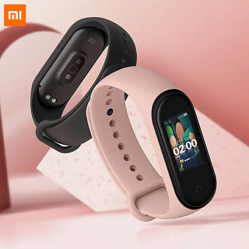 In Stock Original Xiaomi Mi Band 4 Smart Miband 3 Color Screen Bracelet Heart Rate Fitness Music Bluetooth 50M Waterproof Band 4