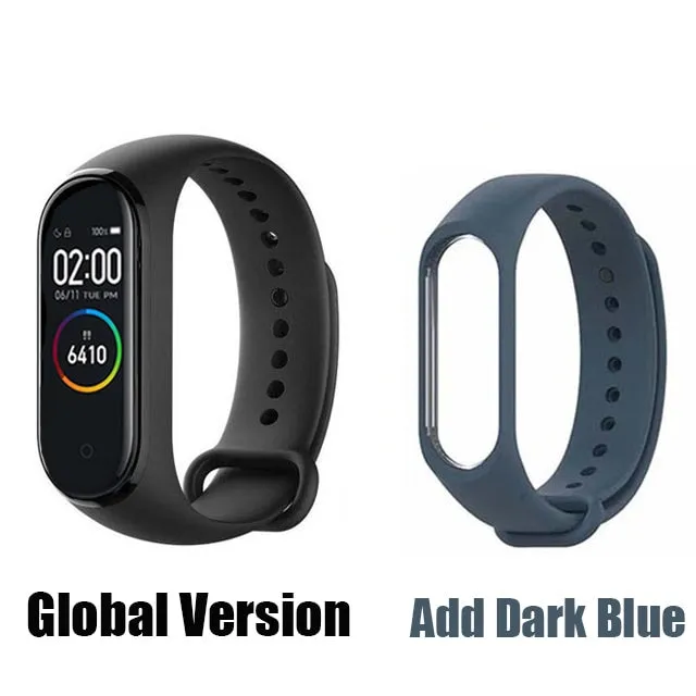 In Stock Original Xiaomi Mi Band 4 Smart Miband 3 Color Screen Bracelet Heart Rate Fitness Music Bluetooth 50M Waterproof Band 4