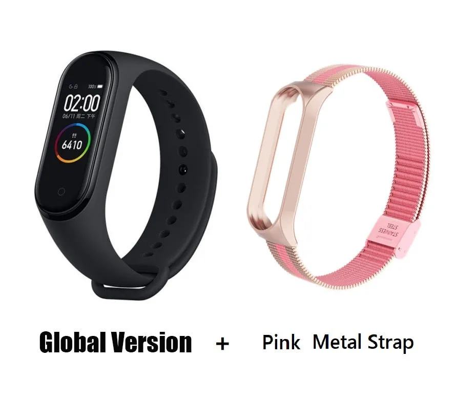 In Stock Original Xiaomi Mi Band 4 Smart Miband 3 Color Screen Bracelet Heart Rate Fitness Music Bluetooth 50M Waterproof Band 4