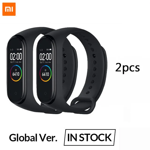 In Stock Original Xiaomi Mi Band 4 Smart Miband 3 Color Screen Bracelet Heart Rate Fitness Music Bluetooth 50M Waterproof Band 4