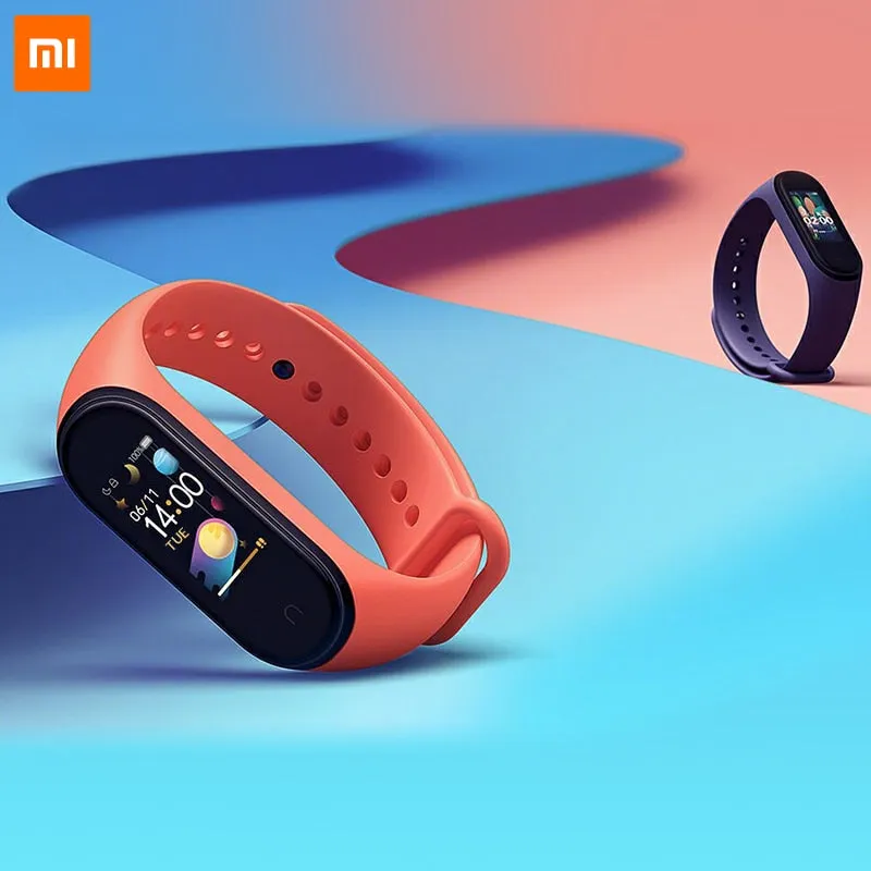 In Stock Original Xiaomi Mi Band 4 Smart Miband 3 Color Screen Bracelet Heart Rate Fitness Music Bluetooth 50M Waterproof Band 4