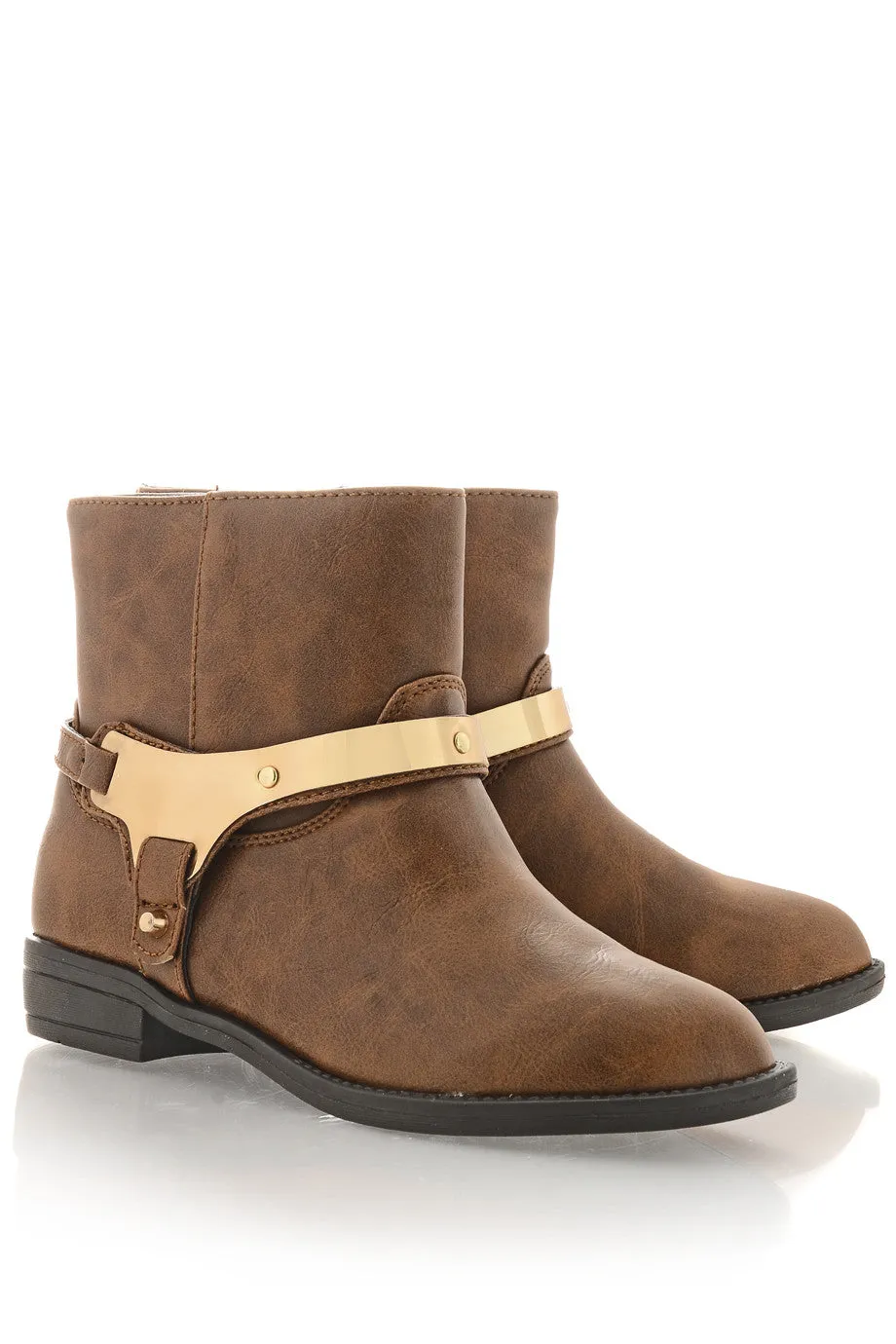 INDIANA Brown Ankle Boots