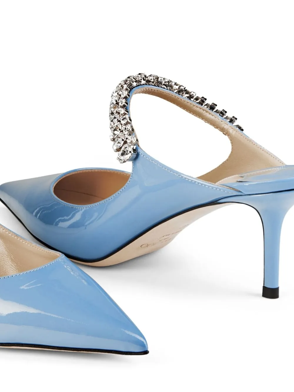 Jimmy Choo With Heel Clear Blue