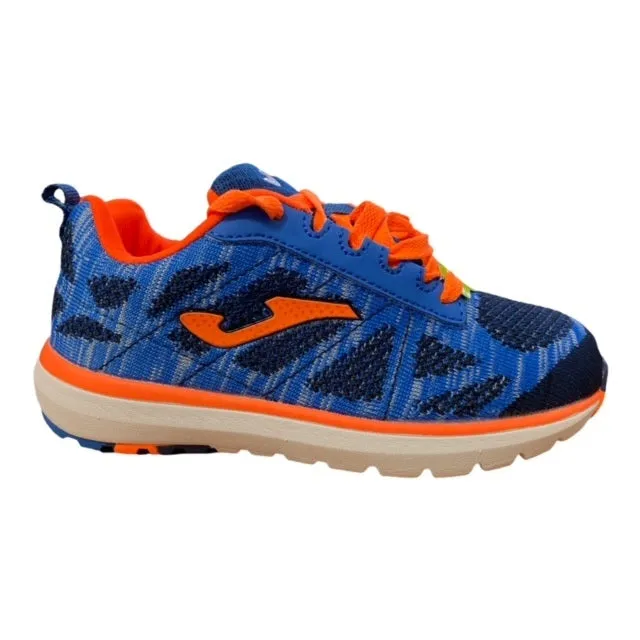 Joma scarpa da ginnastica da ragazzo Alaska Jr 604 Blue-Orange J.ALASW-604