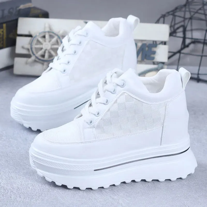 Joskaa 2024 New White Sneakers With Platform