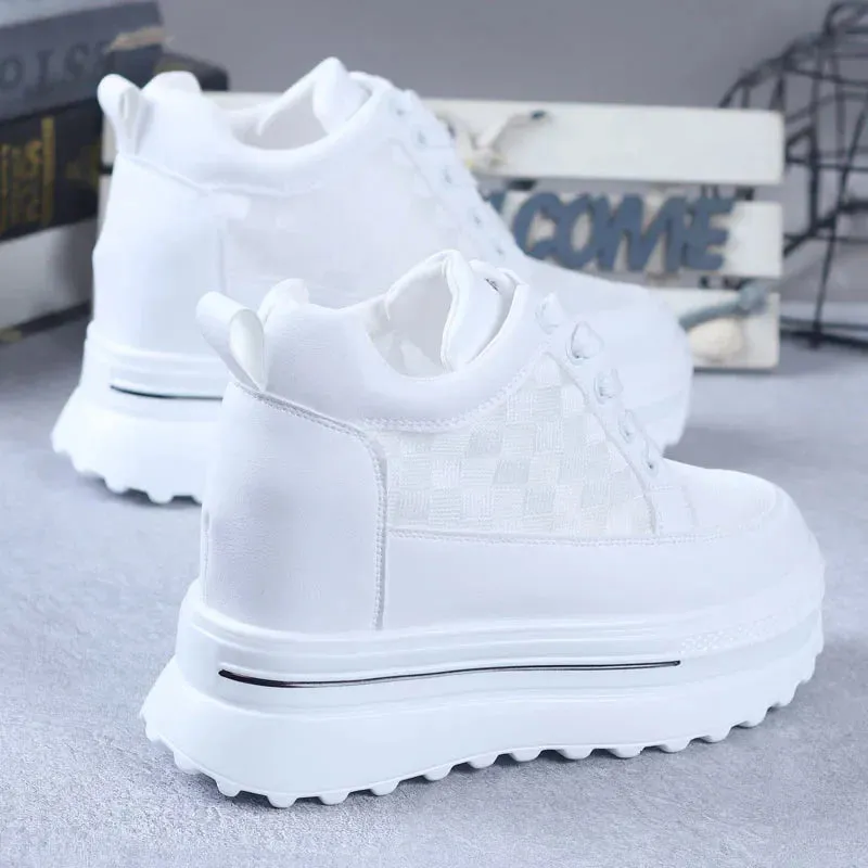 Joskaa 2024 New White Sneakers With Platform