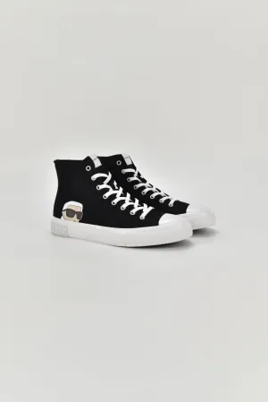 KARL LAGERFELD KAMPUS III HIGH CANVAS SNEAKERS