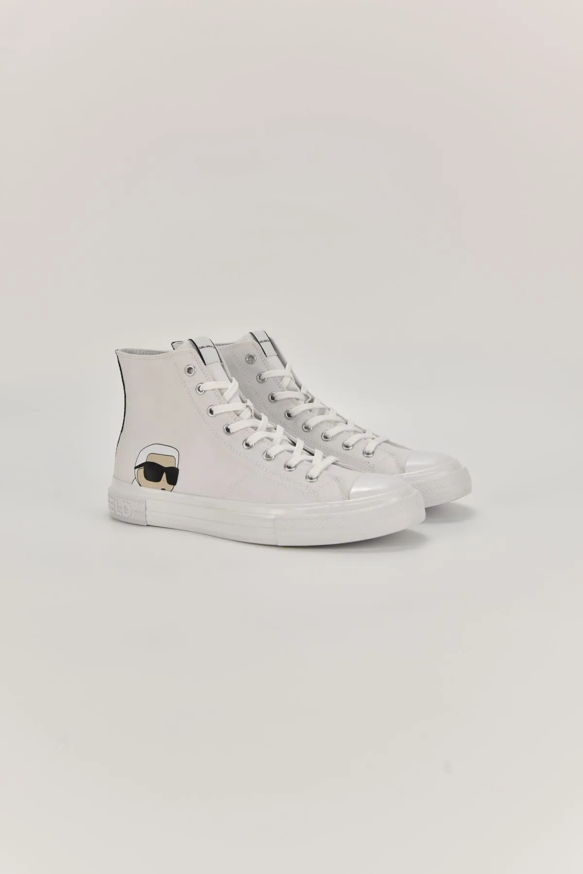 KARL LAGERFELD KAMPUS III HIGH CANVAS SNEAKERS