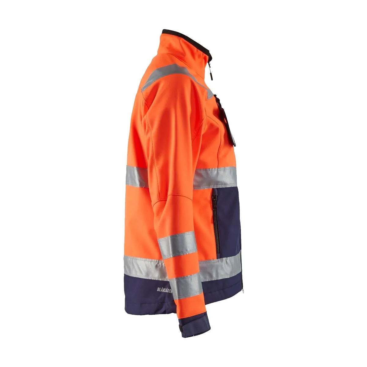 Ladies&#x20;High&#x20;Vis&#x20;Softshell&#x20;Jacket&#x20;4902&#x20;High&#x20;Vis&#x20;Geel&#x2F;Marineblauw&#x20;-&#x20;Bl&#xE5;kl&#xE4;der