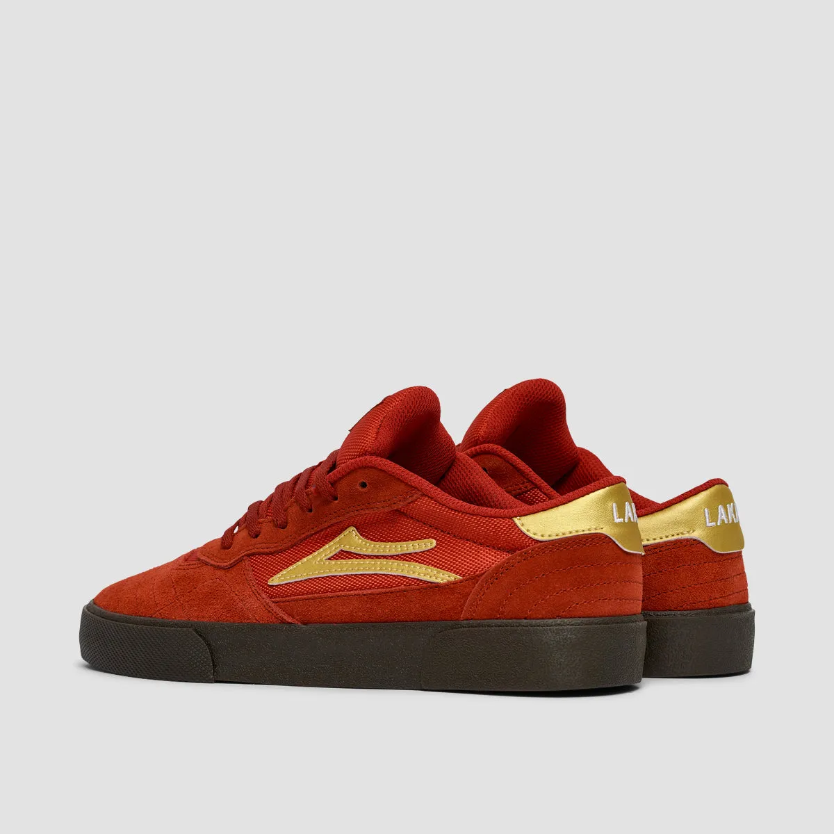 Lakai Cambridge Shoes - Red/Gum Suede - Kids