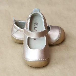 L'Amour Girls Early Walker Metallic Mary Jane